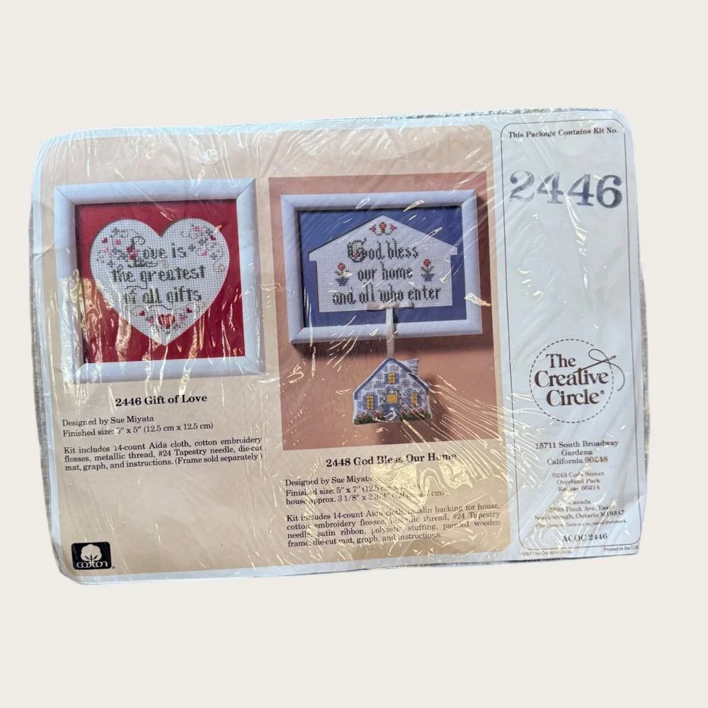 Lot of 8 Vintage The Creative Circle Stitchery Kits Cross Stitch Factory Sealed